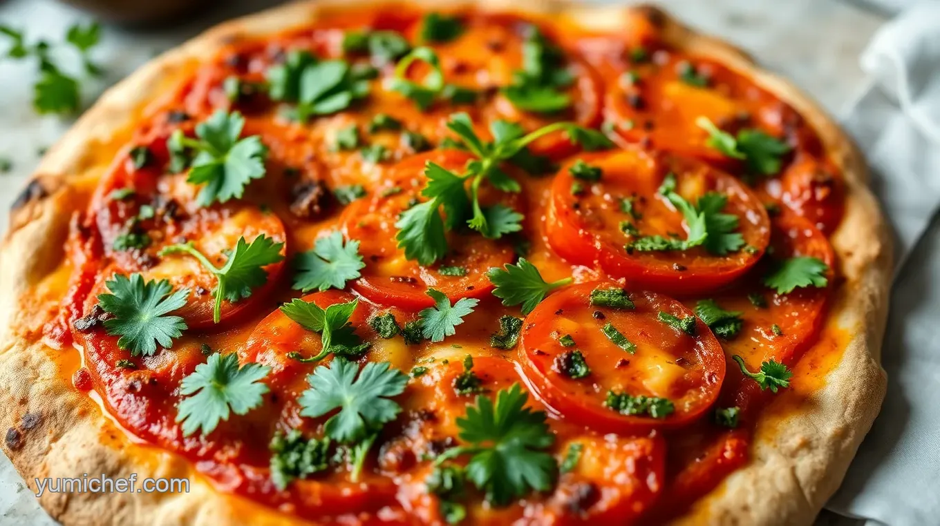 Chimichurri Tomato Pizza