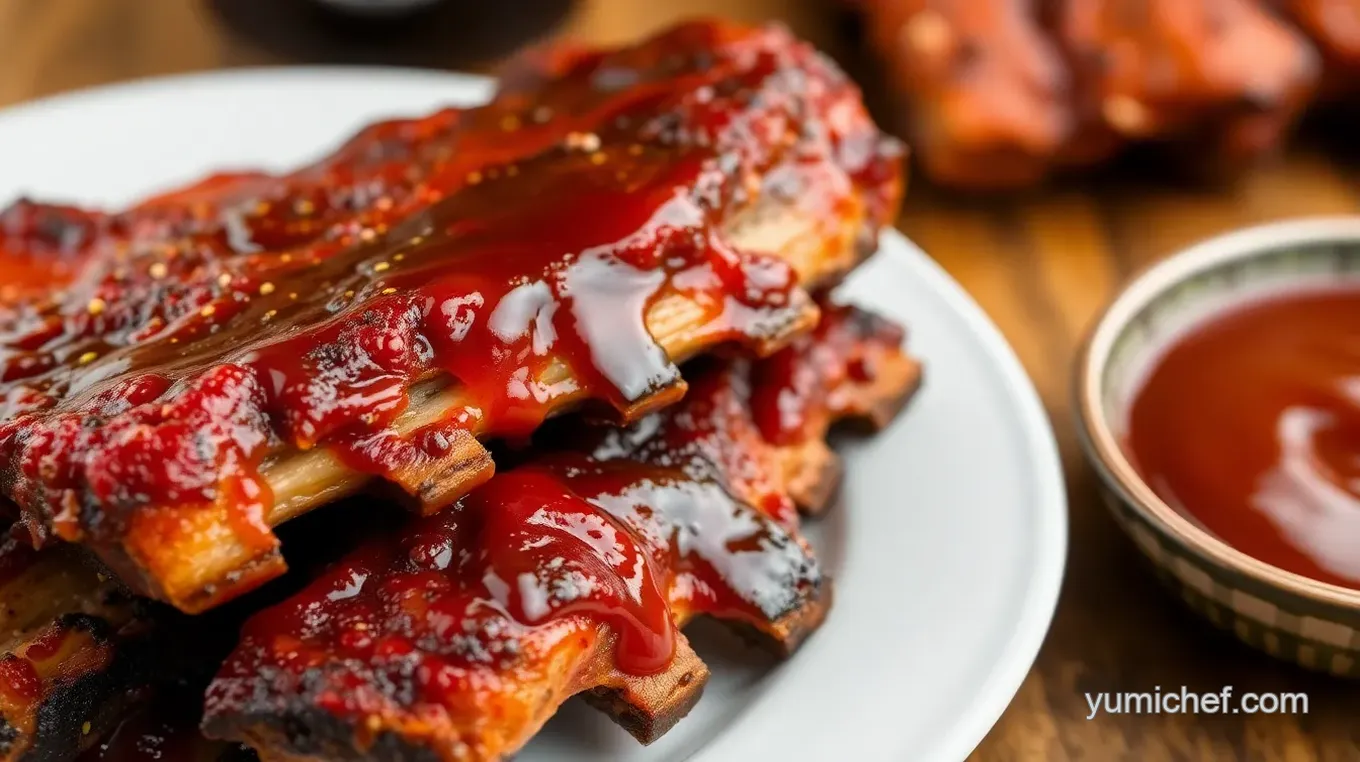 Chefs Barbeque Ribs in a Pressure Cooker Recipe