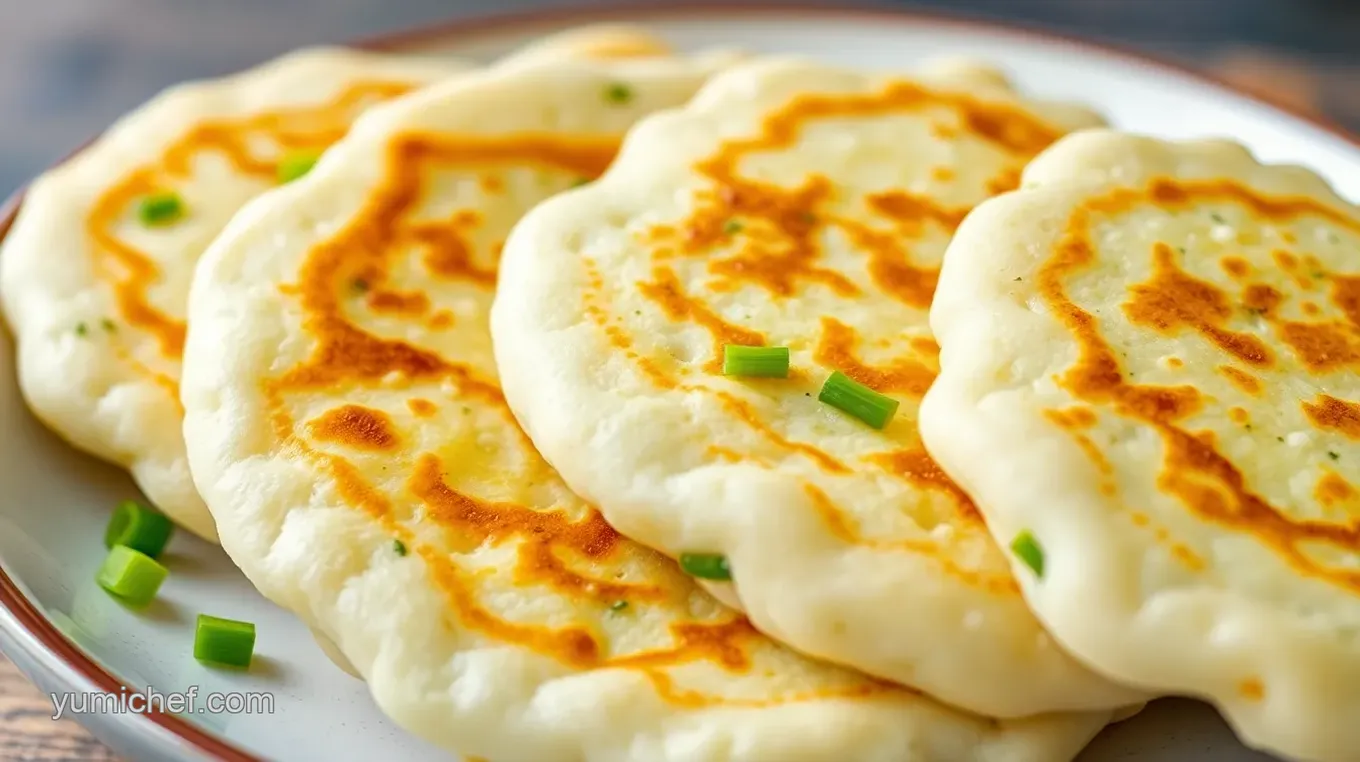 Savory Chinese Snack: Cracked Shell Scallion Pancakes