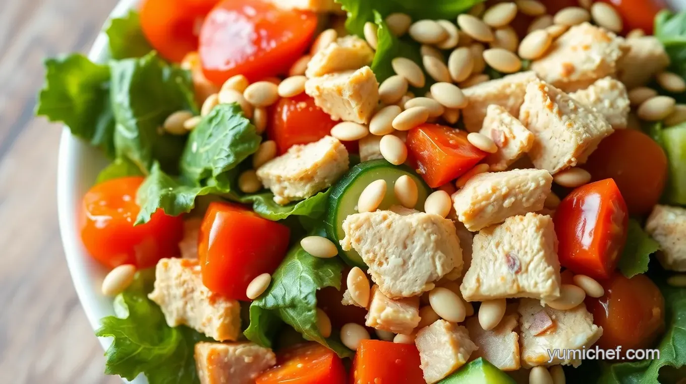 Hearty Chef Salad with Sunflower Seeds