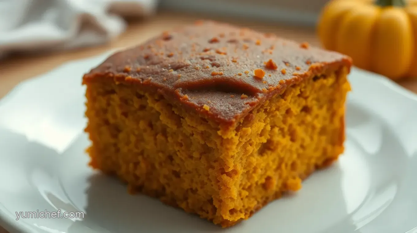 Microwavable No-Egg Fresh Pumpkin Cake