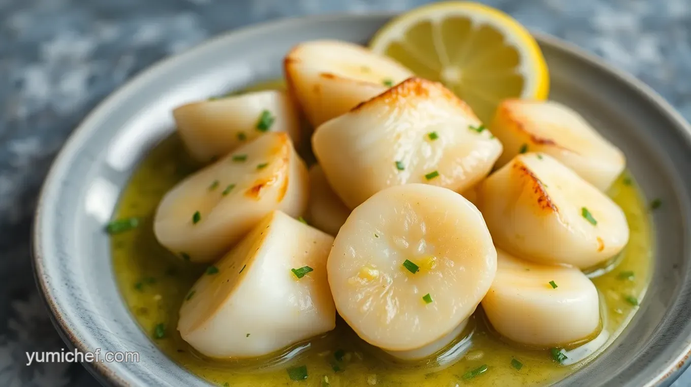 Pan-Seared Chef Pack Scallops with Lemon Herb Butter Sauce