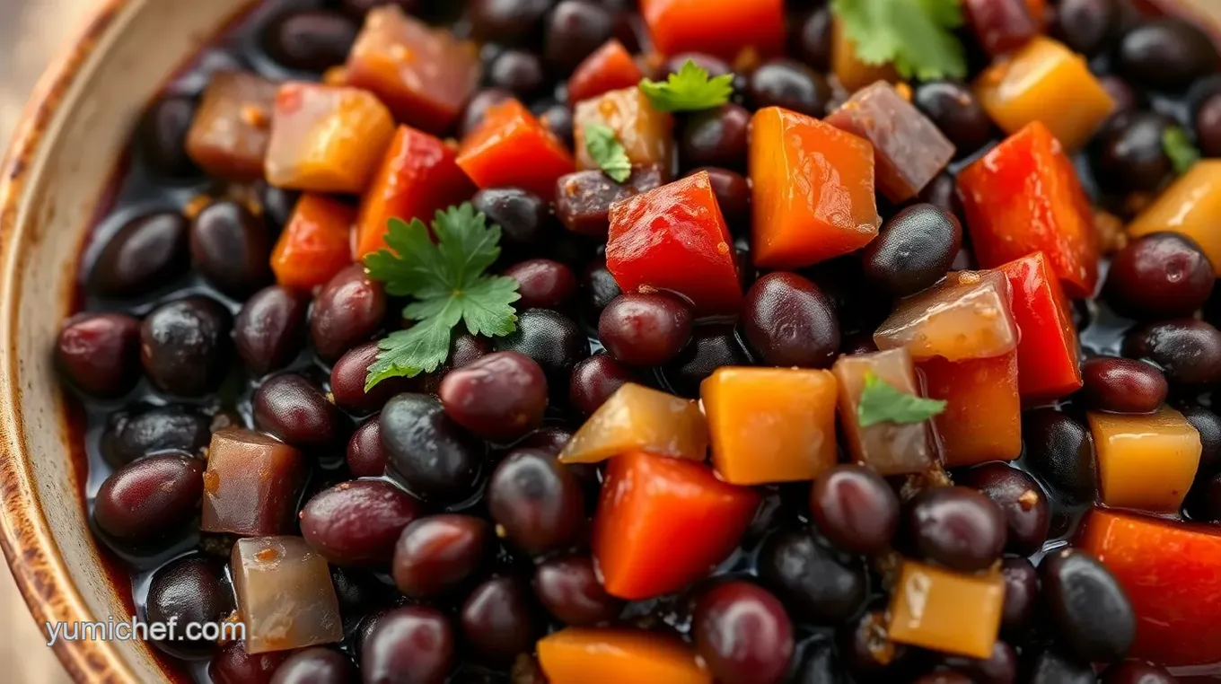 Purple Black Bean Soup