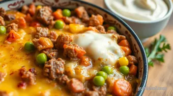 Bake Ground Beef Hotdish - Comfort Food Delight recipe card