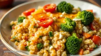 Cheesy Vegetable & Quinoa Bake: 7 Comforting Tips for a Delicious Dinner recipe card