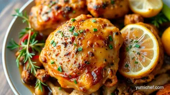 Chef Dennis Chicken Thigh Recipes: Ultimate Savory Herb Delight! recipe card