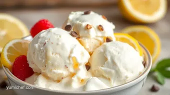 Pampered Chef Ice Cream Maker Recipes: Creamy Vanilla Bean Ice Cream with a Twist recipe card