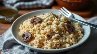 Easy Cozy Cook: Hearty Chicken and Mushroom Risotto That Comforts recipe card