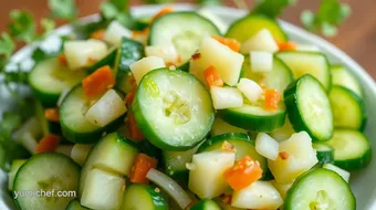 Quick Cucumber Salad with Fresh Flavors recipe card