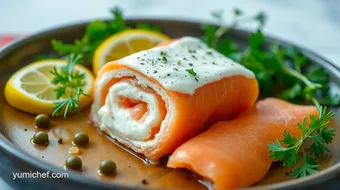 Easy Roll Smoked Salmon with Creamy Delight: My Delicious Journey! recipe card