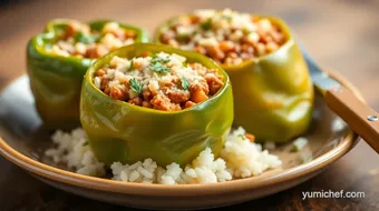 Chef Jeff Fox 13 Recipes Today: 5 Delicious Ways to Make Stuffed Peppers! recipe card