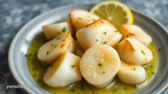 Sear Scallops in Zesty Lemon Herb Sauce recipe card