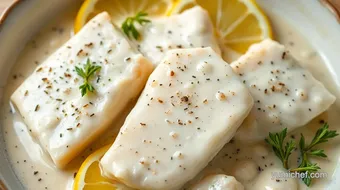 Sear White Fish in Creamy Lemon Sauce recipe card