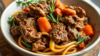 How to Make My Grandmother's Slow Cooked Lamb Ragu with Rosemary recipe card