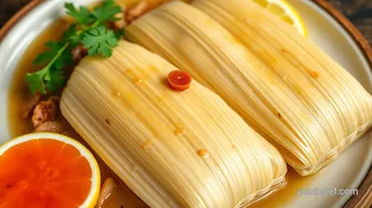 Steam Pork Tamales for a Cozy Delight recipe card