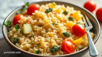 Wide Angle Macro Photography Chef: 7 Tips for Perfect Vegetable Risotto recipe card