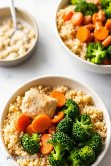 Quick and Easy Bake Chicken Meal Prep Bowls presentation