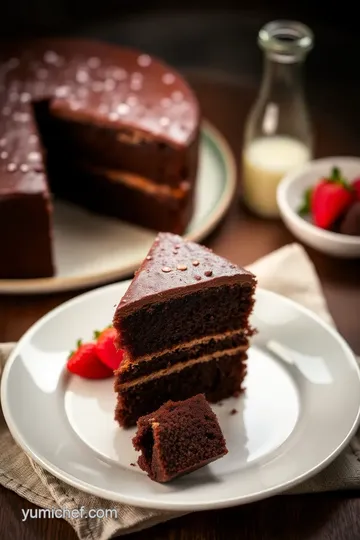 Decadent Chocolate Bliss: A Moist and Easy Chocolate Cake presentation