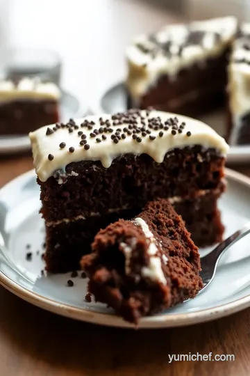 Decadent Chocolate Cake with Creamy Frosting presentation