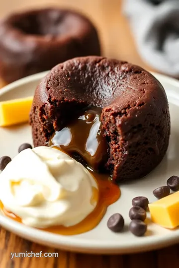 Decadent Chocolate Lava Cake with a Gooey Center presentation