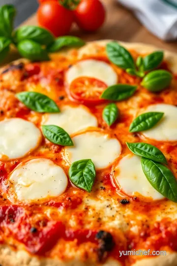 Classic Margherita Pizza with Homemade Pasta presentation