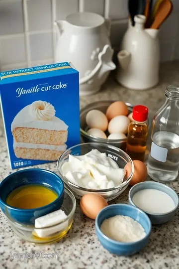 Sour Cream Vanilla Cake ingredients