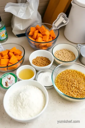 Sweet Potato Bread with Crunchy Seed Topping ingredients