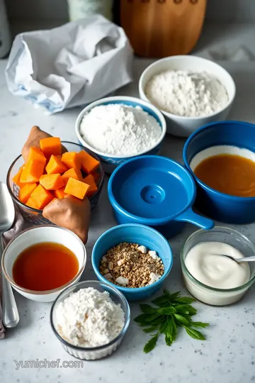 Bake Sweet Potato Bread with Miso Goodness ingredients