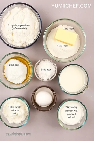 Bake Vanilla Cake - Soft & Fluffy Delight ingredients