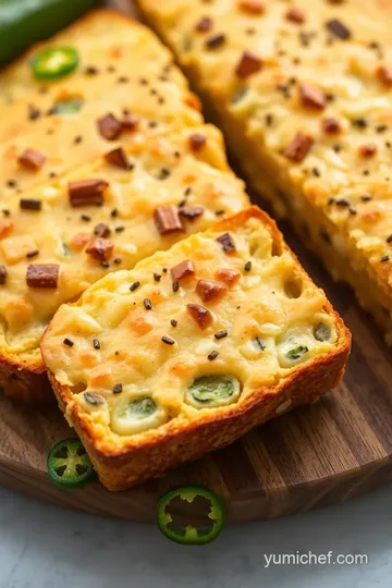 Vegan Jalapeño Cheese Artisan Bread presentation