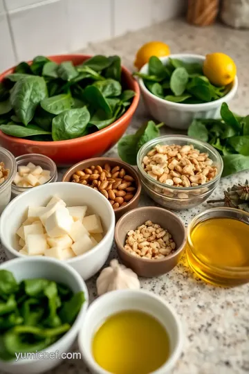 Basil-Infused Pesto with Spinach and Nuts ingredients