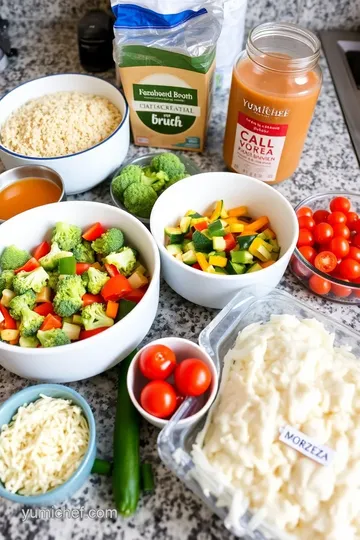 Cheesy Vegetable & Quinoa Bake ingredients