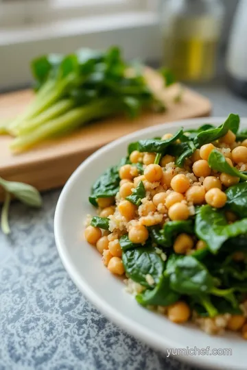 Chickpea & Spinach Quinoa Bowl steps