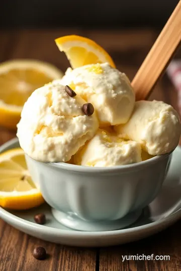 Creamy Vanilla Bean Ice Cream with a Twist presentation