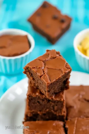 Decadent Chocolate Chip Brownies in a Pampered Chef Brownie Pan presentation