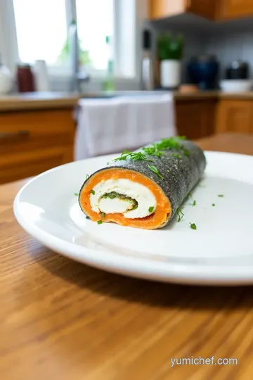 Easy Smoked Salmon Roulade with Fresh Dill steps