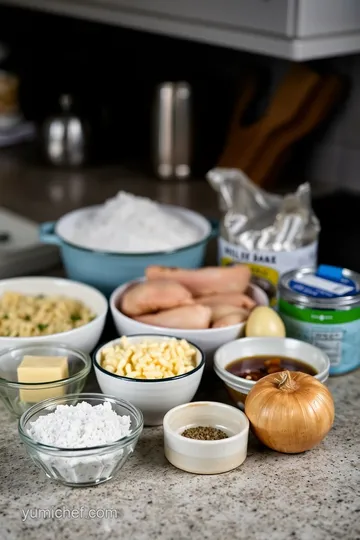 Fettuccine Chicken Marsala ingredients