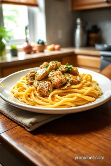 Fettuccine Chicken Marsala steps