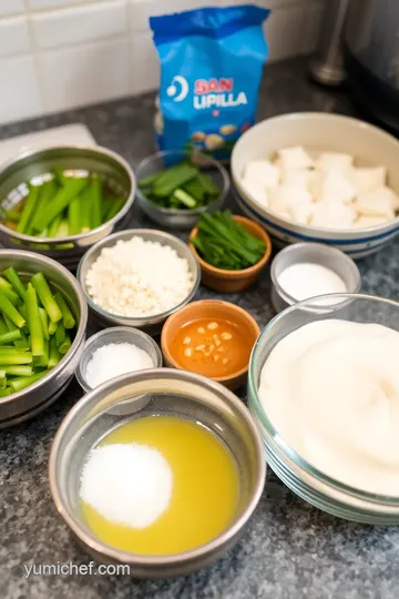 Savory Chinese Snack: Cracked Shell Scallion Pancakes ingredients