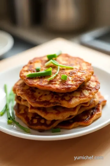 Savory Chinese Snack: Cracked Shell Scallion Pancakes steps