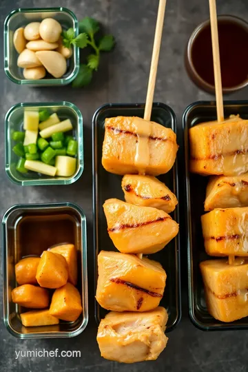 Grilled Chicken Skewers with Honey Marinade ingredients