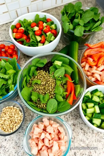 Hearty Chef Salad with Sunflower Seeds ingredients