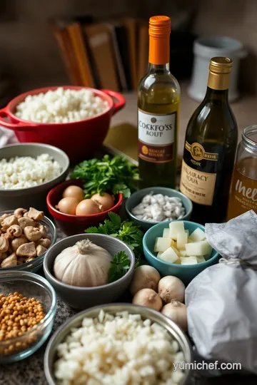 Hearty Chicken and Mushroom Risotto ingredients