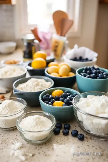 Lemon Blueberry Bliss Bundt Cake ingredients