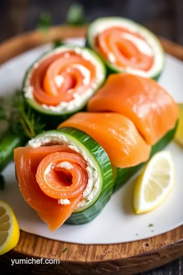 Quick and Tasty Smoked Salmon Rolls presentation