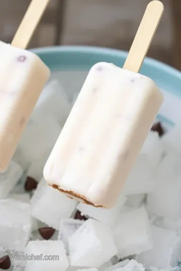 Decadent Homemade Eskimo Pie Popsicles presentation