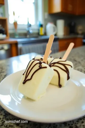 Decadent Homemade Eskimo Pie Popsicles steps