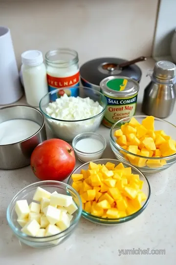 Nata Fruit Pudding Recipe ingredients