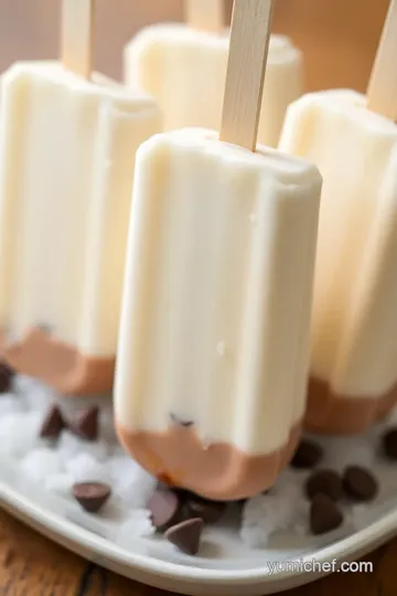 Creamy Homemade Eskimo Pie Popsicles presentation