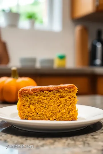 Microwavable No-Egg Fresh Pumpkin Cake steps